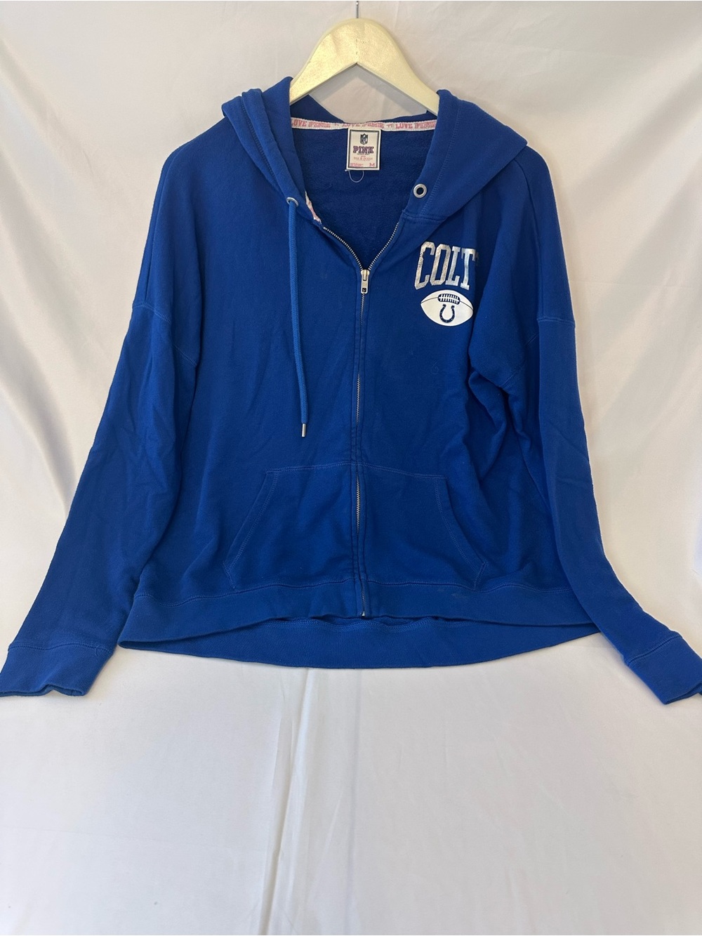PINK Victoria's Secret Royal Blue Colt Zip-Up Hoodie